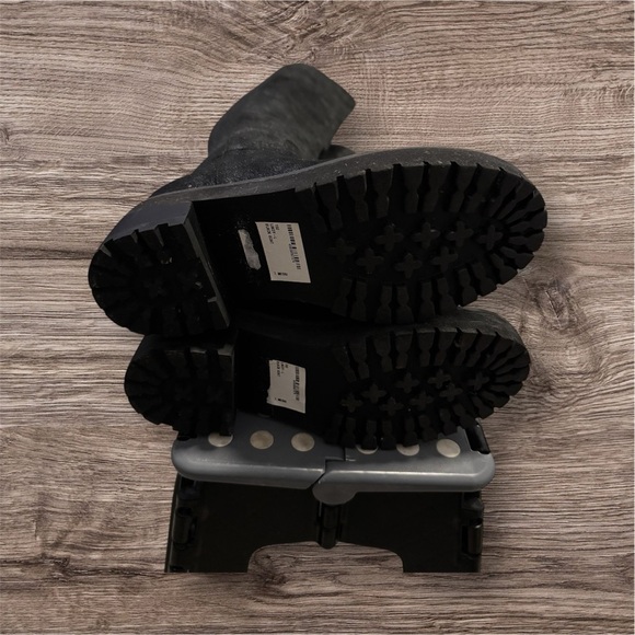 Linea Paolo Suede Over The Knee Moto Boots Size 7.5 - Picture 8 of 10